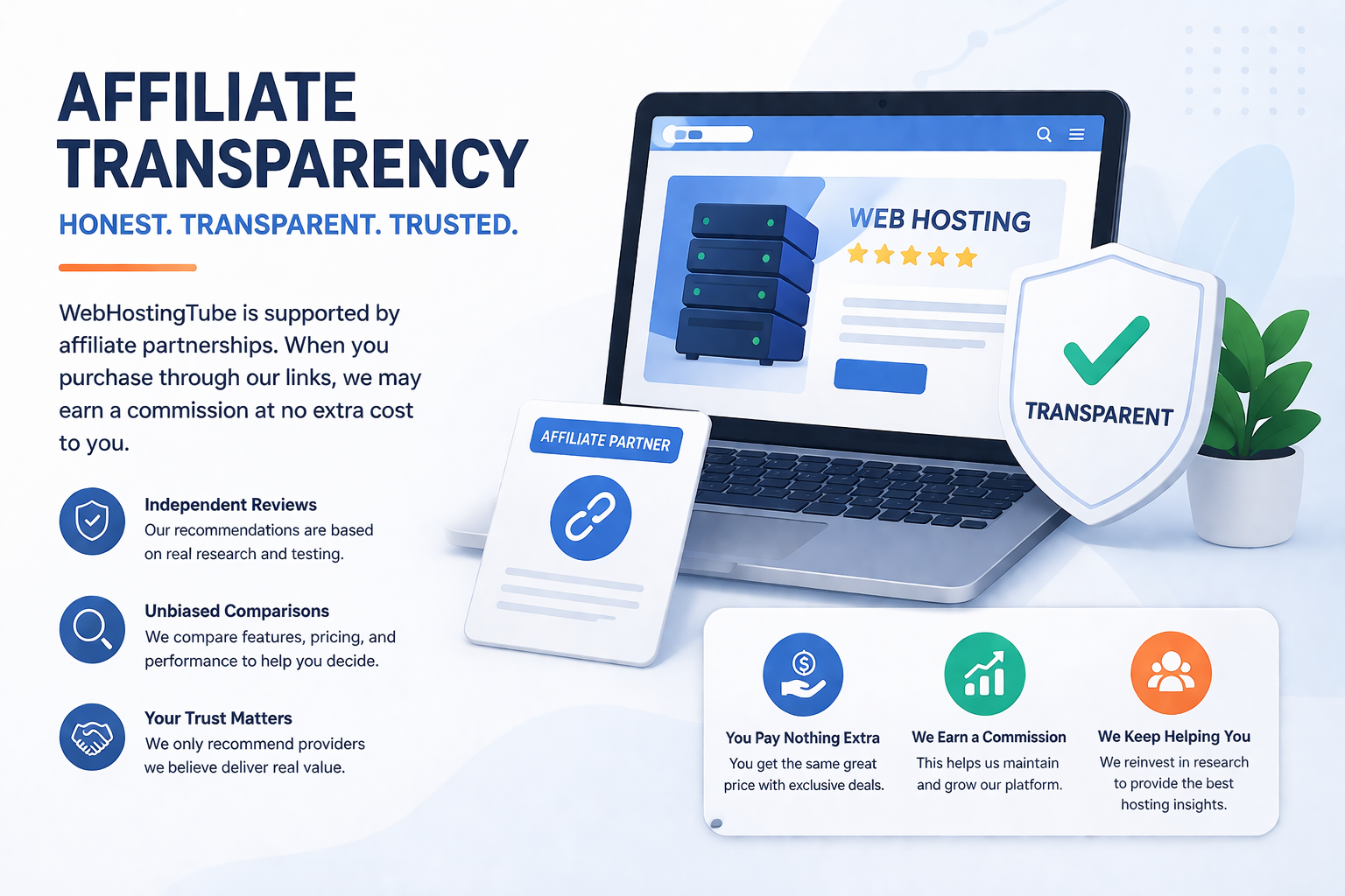 Affiliate transparency and hosting review research